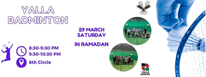 Yalla Badminton - Saturday - 29-3-2025