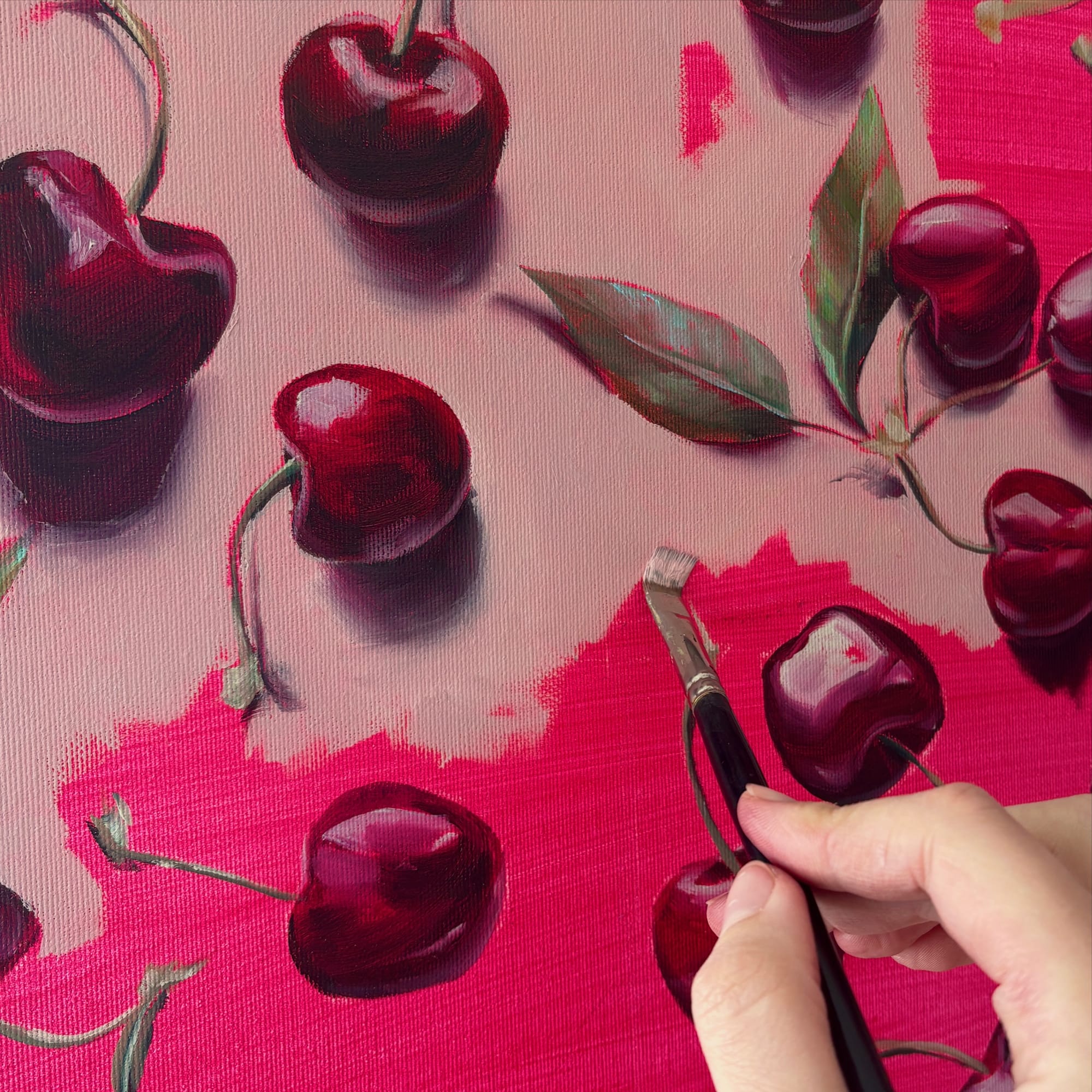 Jak powstaje obraz olejny – historia obrazu z wiśniami