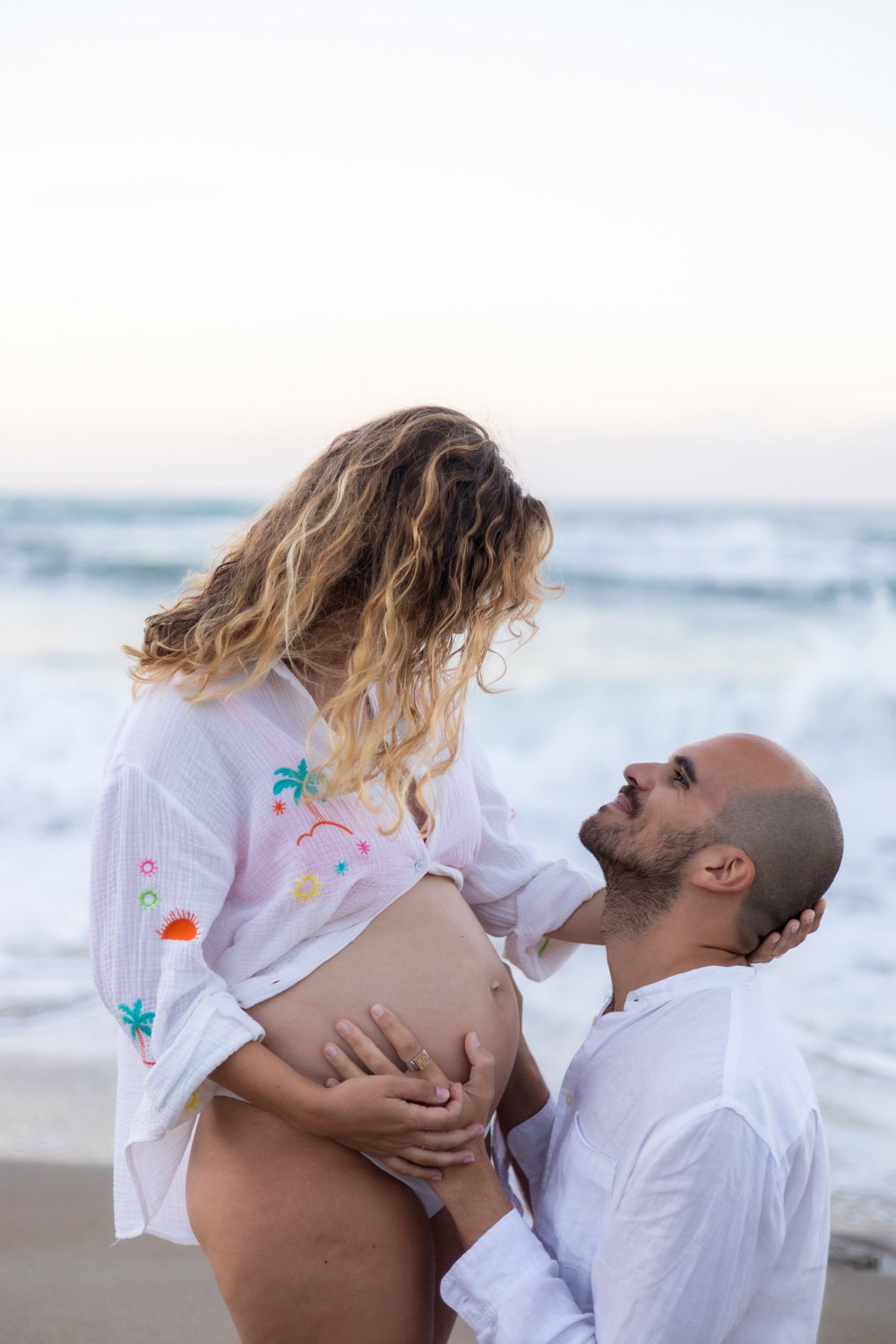 Фотосесія вагітних на пляжі в Ретимно, Крит – Портрети вагітних