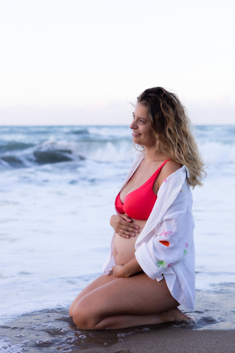 Фотосесія вагітних на пляжі в Ретимно, Крит – Портрети вагітних