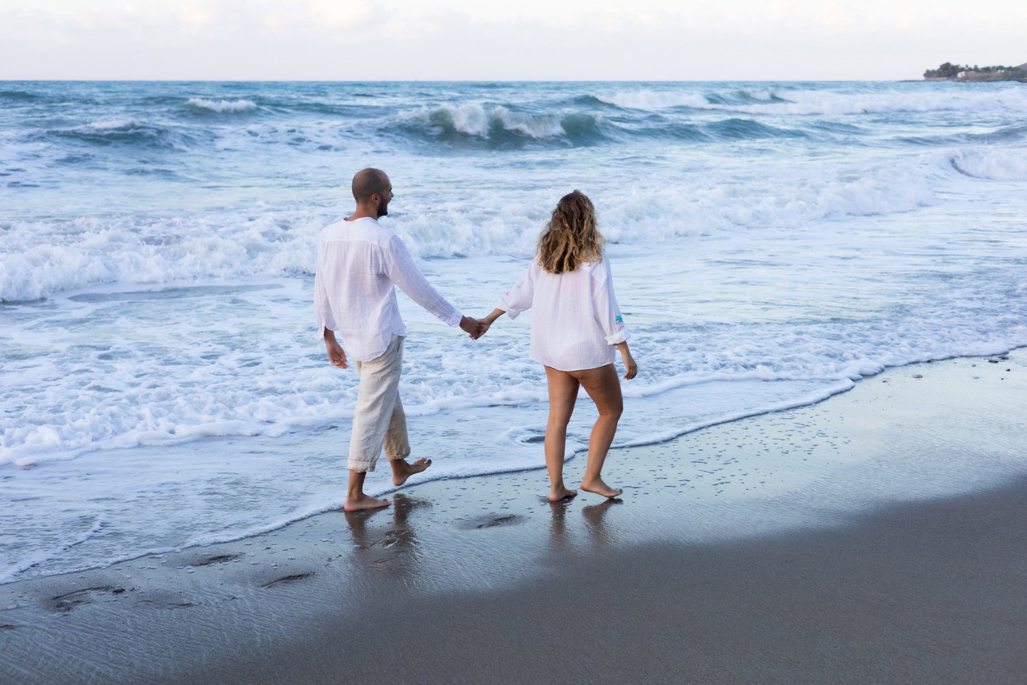 Фотосесія вагітних на пляжі в Ретимно, Крит – Портрети вагітних