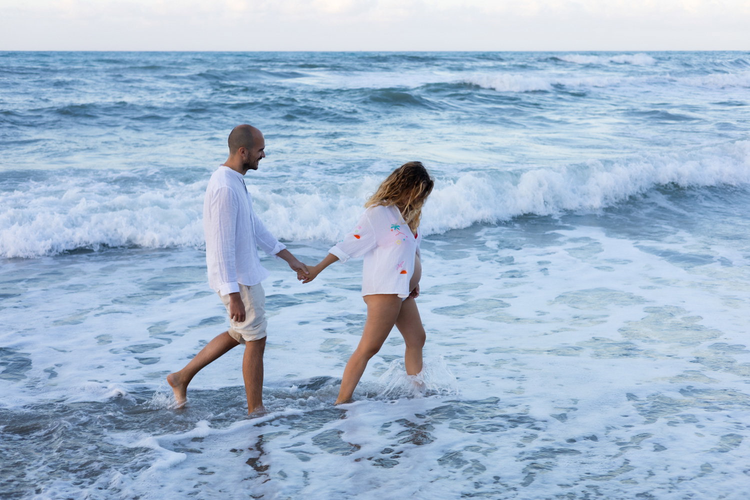 Фотосесія вагітних на пляжі в Ретимно, Крит – Портрети вагітних