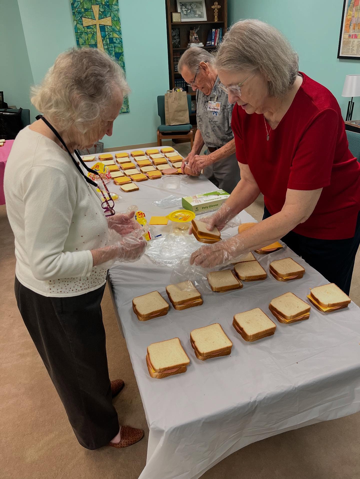 Sandwich Making for the Soup Kitchen, August 24, 2025
