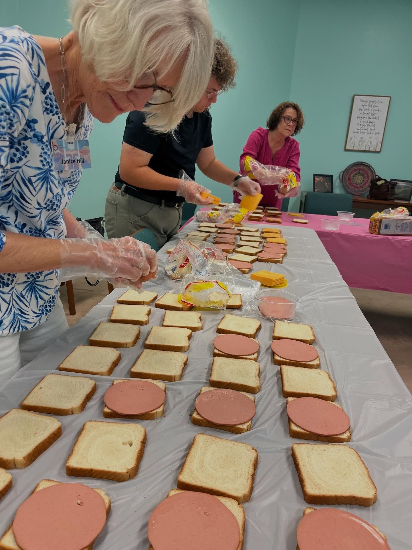 Sandwich Making for the Soup Kitchen, August 24, 2025