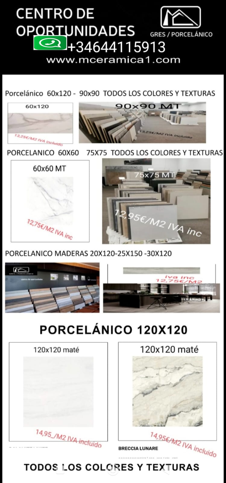 PORCELÁNICO PRIMERA ECONÓMICA COMERCIAL