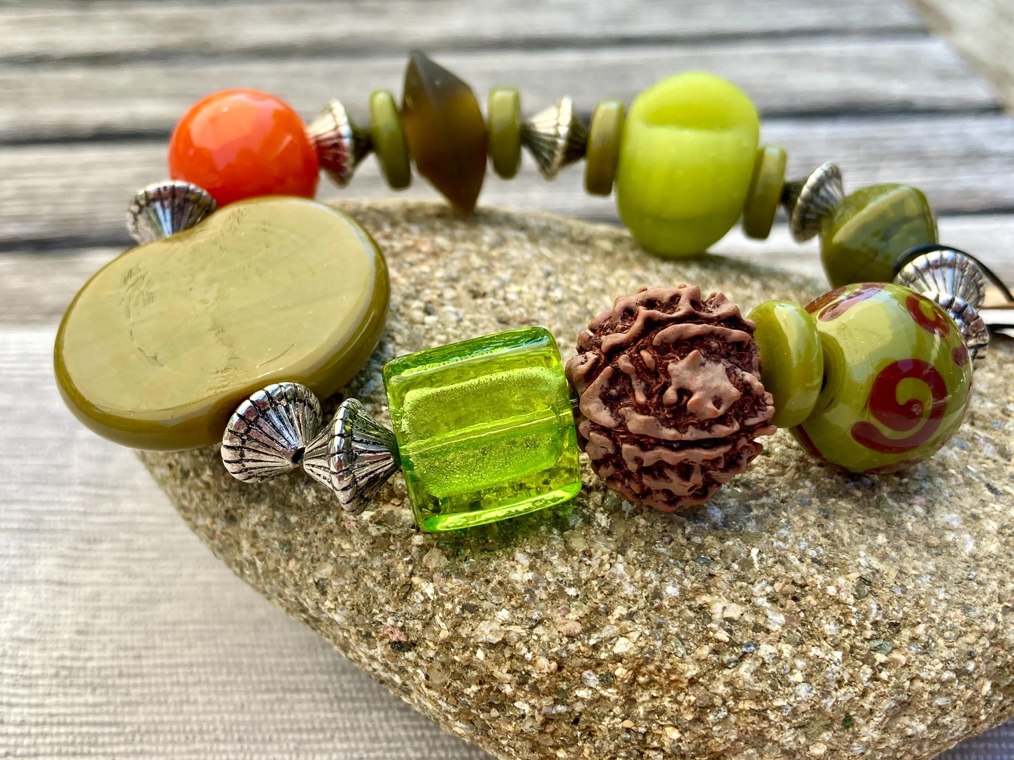 Glasperlen-Armband APFELMOST