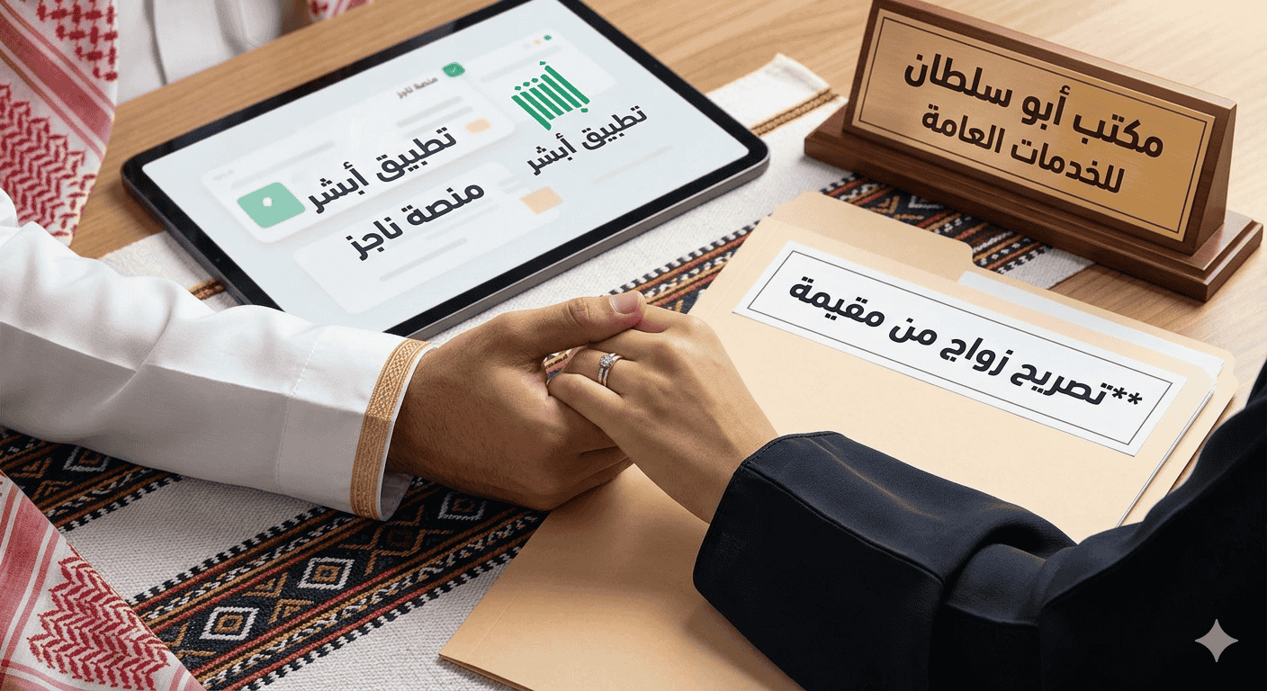 تصريح زواج من مقيمة - مكتب أبو سلطان