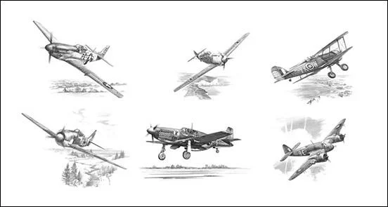 Nicolas Trudgian - Aviation Sketchbook - Limited Ed AP with 7 Prints