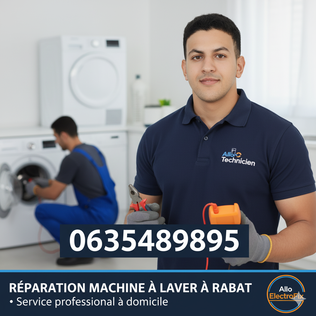 Réparation Machine à Laver à Rabat – Intervention rapide à domicile