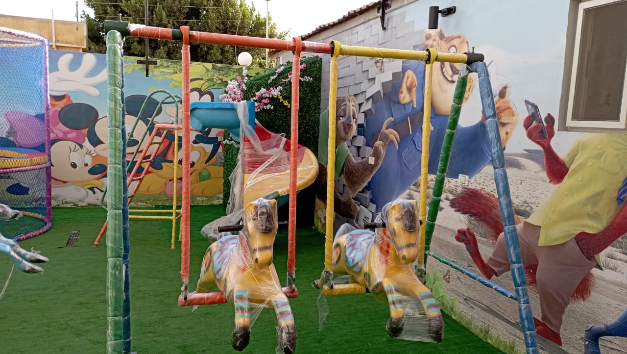 مرجيحه 2 حصان فيبر جلاس