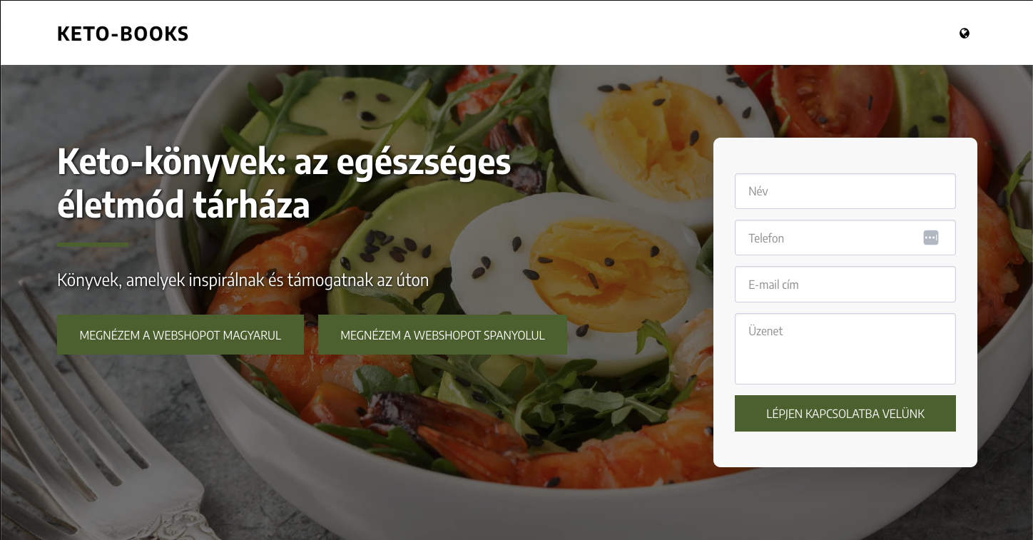 Digitális tartalom: Keto könyvek értékesítése és kezelése