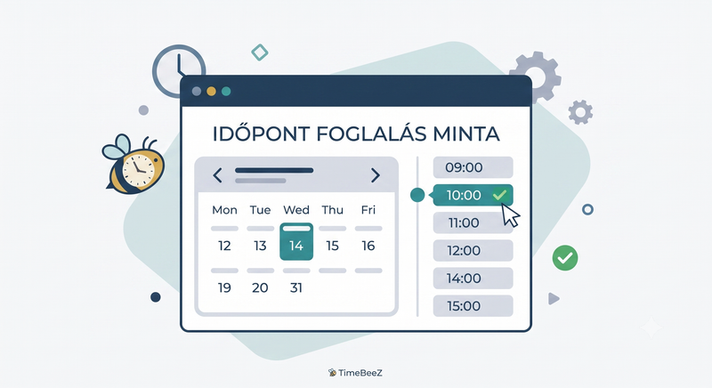 Idopont foglalo oldal minta