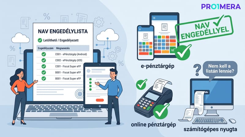 Rajta van a NAV engedélylistáján? E-pénztárgép, online pénztárgép vagy számítógépes nyugta