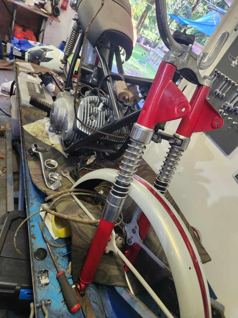 Two Suzuki 250 T20's