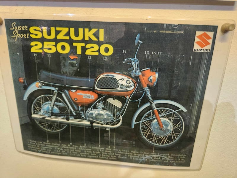 Two Suzuki 250 T20's