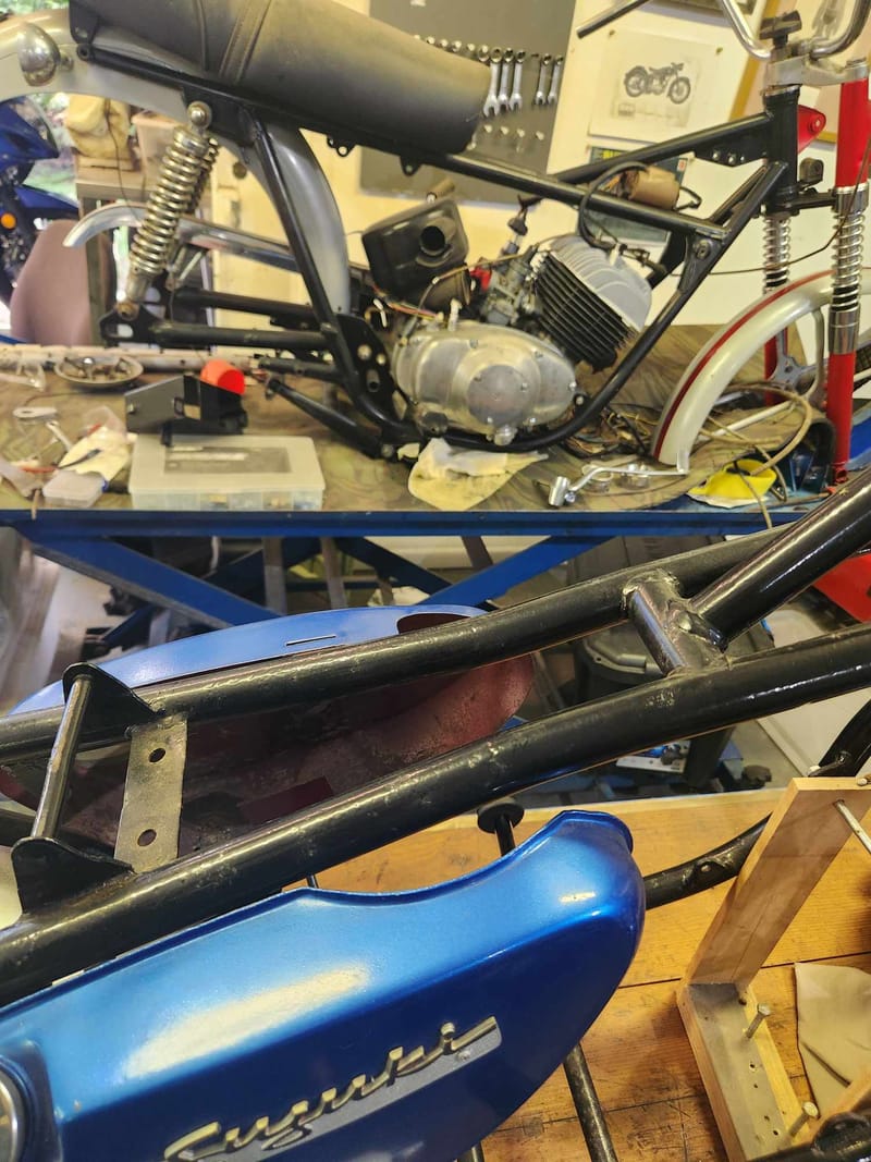 Two Suzuki 250 T20's