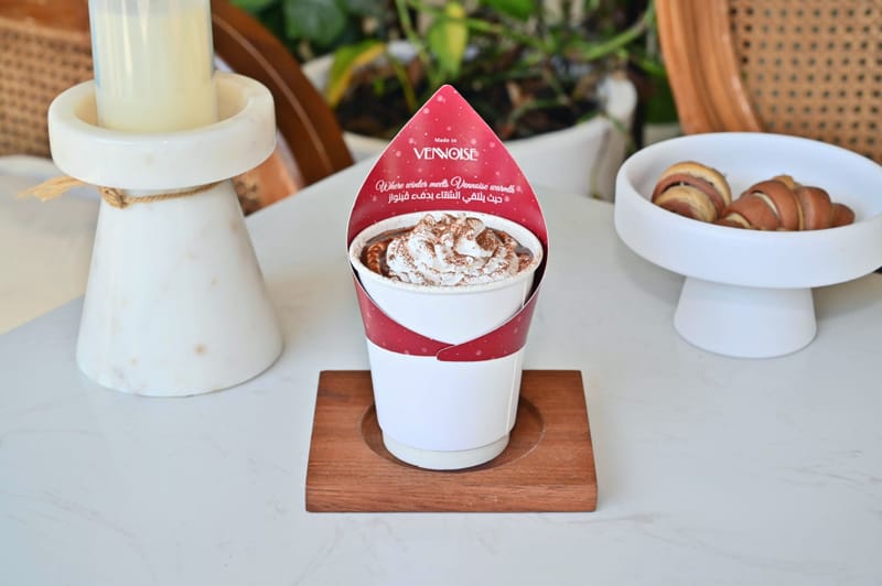 هوت شوكليت كوب ورقي