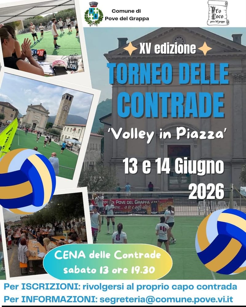 XV° TORNEO DELLE CONTRADE  volley in piazza