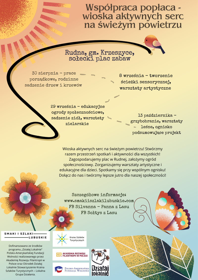 Współpraca popłaca - wioska aktywnych serc na świeżym powietrzu - Działaj Lokalnie 2024