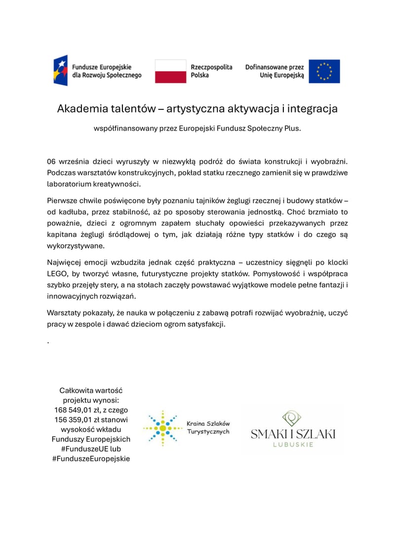 Akademia talentów – artystyczna aktywacja i integracja