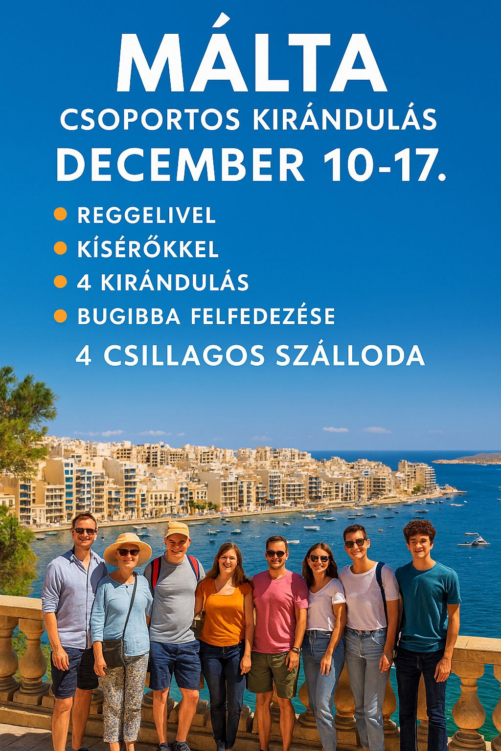 Málta csoport kirándulás, December 10-17.