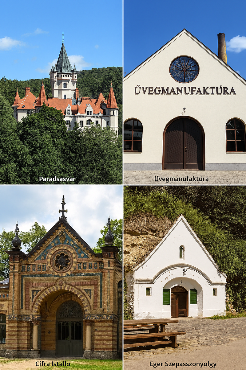 Parádsasvár, üvegmanufaktúra, Ciffra istálló, Eger szépasszonyvölgy. November 08.