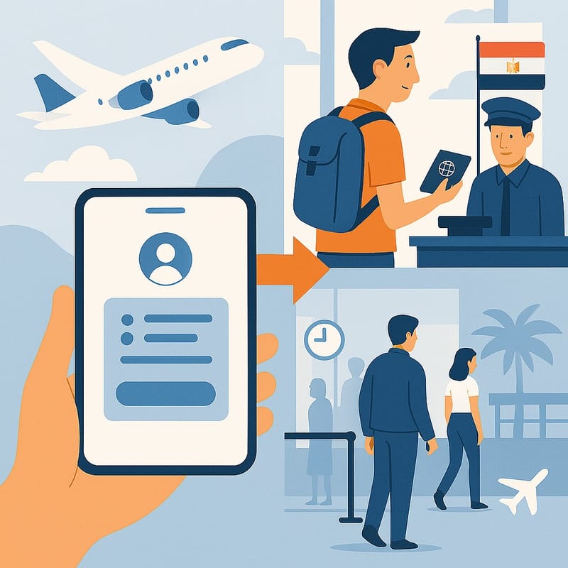 ✈️ Fontos utazási információ Egyiptomba utazóknak Digitális beléptetés 2026. február 1-től