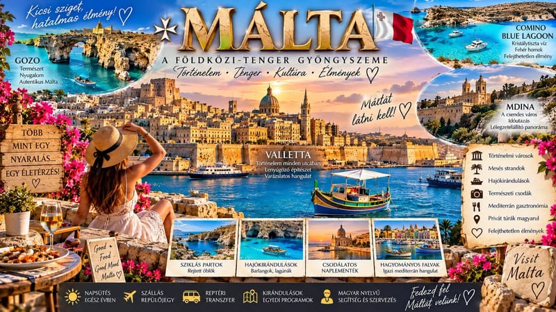 🇲🇹✨ MÁLTA – A FÖLDKÖZI-TENGER KIS NAGY CSODÁJA ✨🇲🇹
