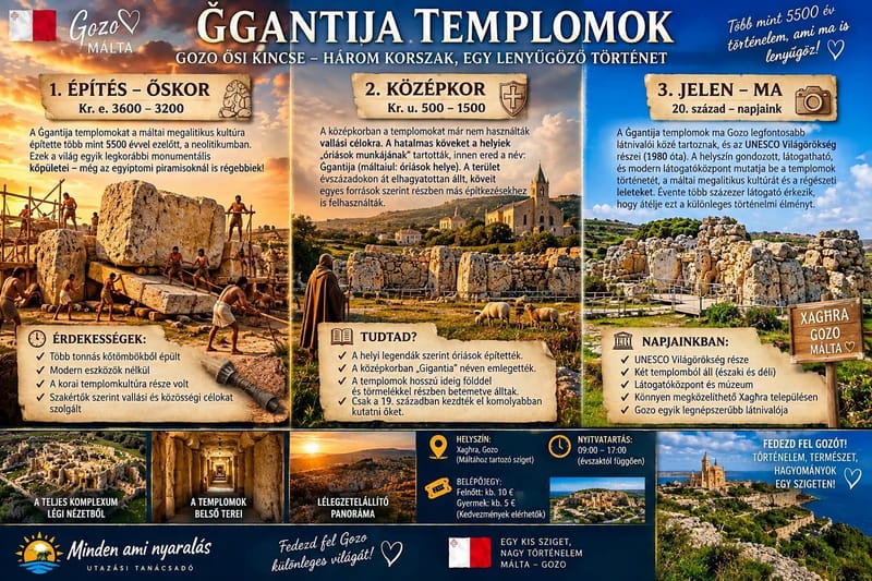 🇲🇹🏛️ ĠGANTIJA TEMPLOMOK – GOZO ŐSI KINCSE 🏛️🇲🇹