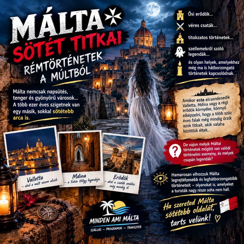 🇲🇹👻 MÁLTA SÖTÉT TITKAI – RÉMTÖRTÉNETEK A MÚLTBÓL 👻🇲🇹