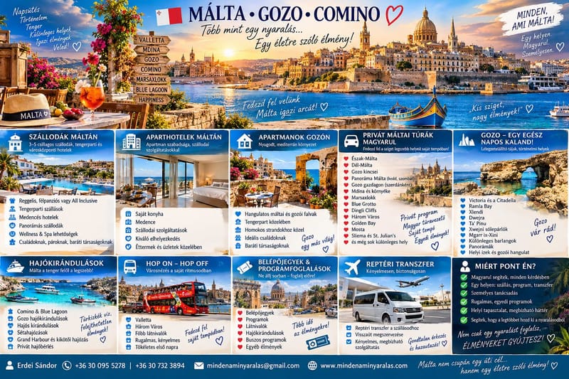 🇲🇹❤️ MIÉRT ENGEM VÁLASSZ, HA MÁLTÁRA UTAZOL? ❤️🇲🇹
