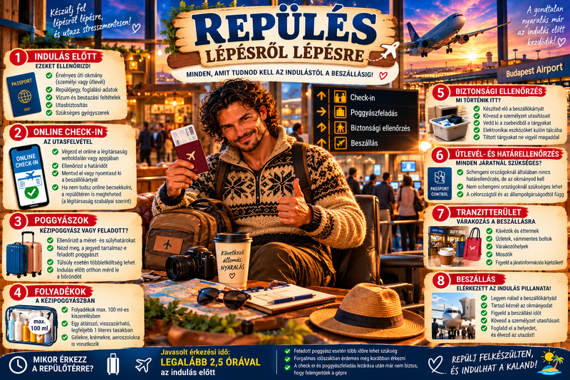 ✈️🇭🇺 ELSŐ REPÜLŐUTADRA KÉSZÜLSZ? VAGY SZERETNÉL STRESSZMENTESEN UTAZNI? 🌍