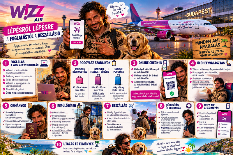 ✈️💜🇭🇺 WIZZ AIR KISOKOS – MINDEN, AMIT REPÜLŐJEGY-FOGLALÁS ELŐTT ÉRDEMES TUDNOD! 🇭🇺💜