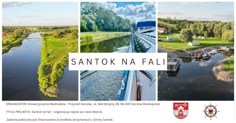 18.07.2026r. 14:30 Santok na fali. Rejs statkiem WIDMO w Santoku