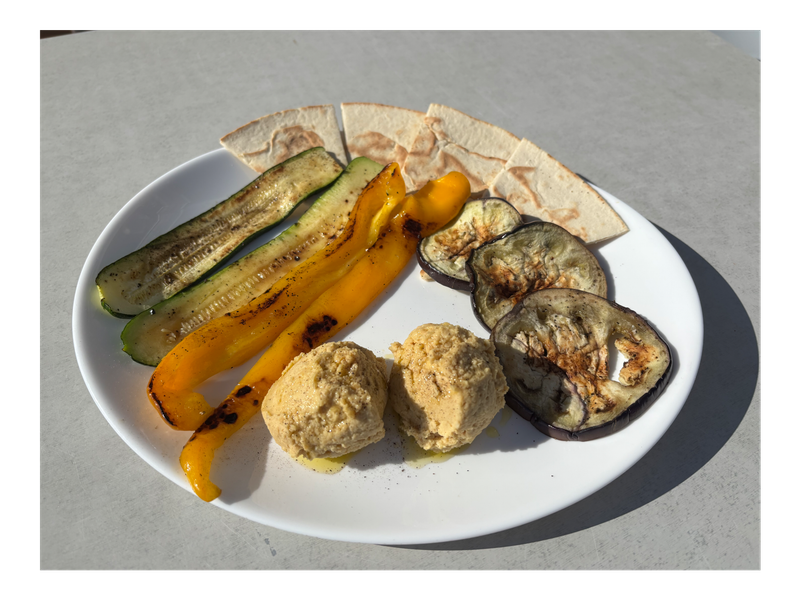 Homemade hummus di ceci e verdure grigliate🌱
