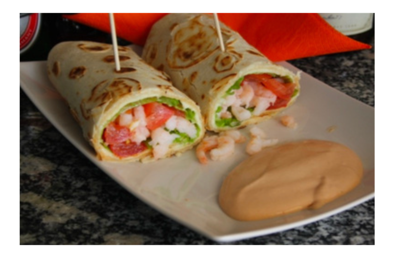 Piadina ai gamberetti
