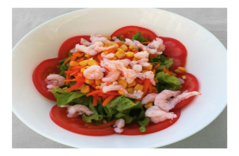 Insalata con gamberetti