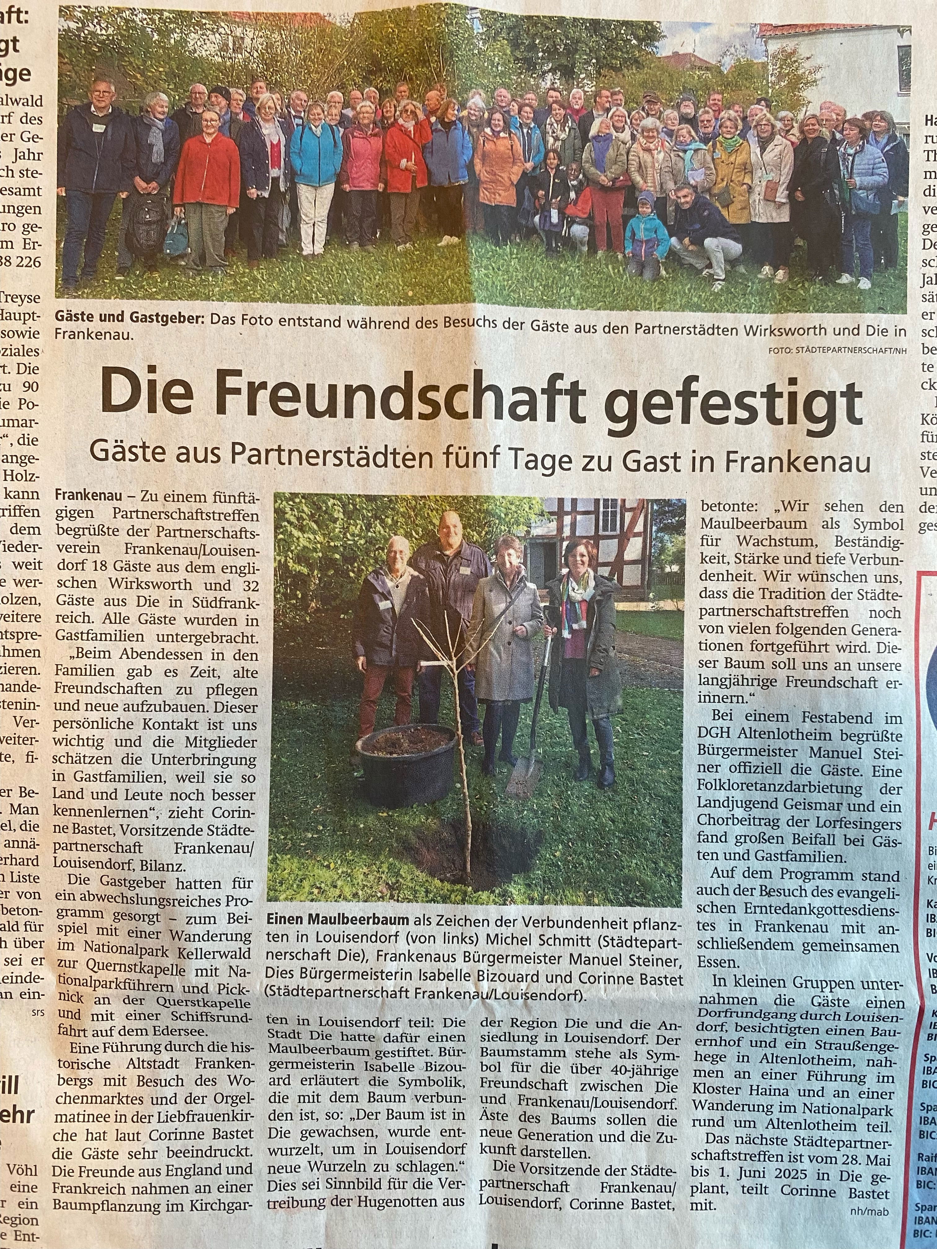 German article in the press