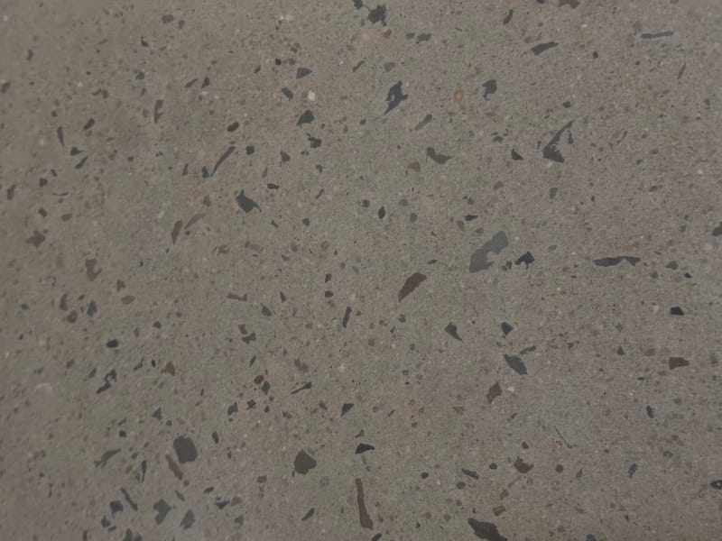 Salt and pepper polished concrete