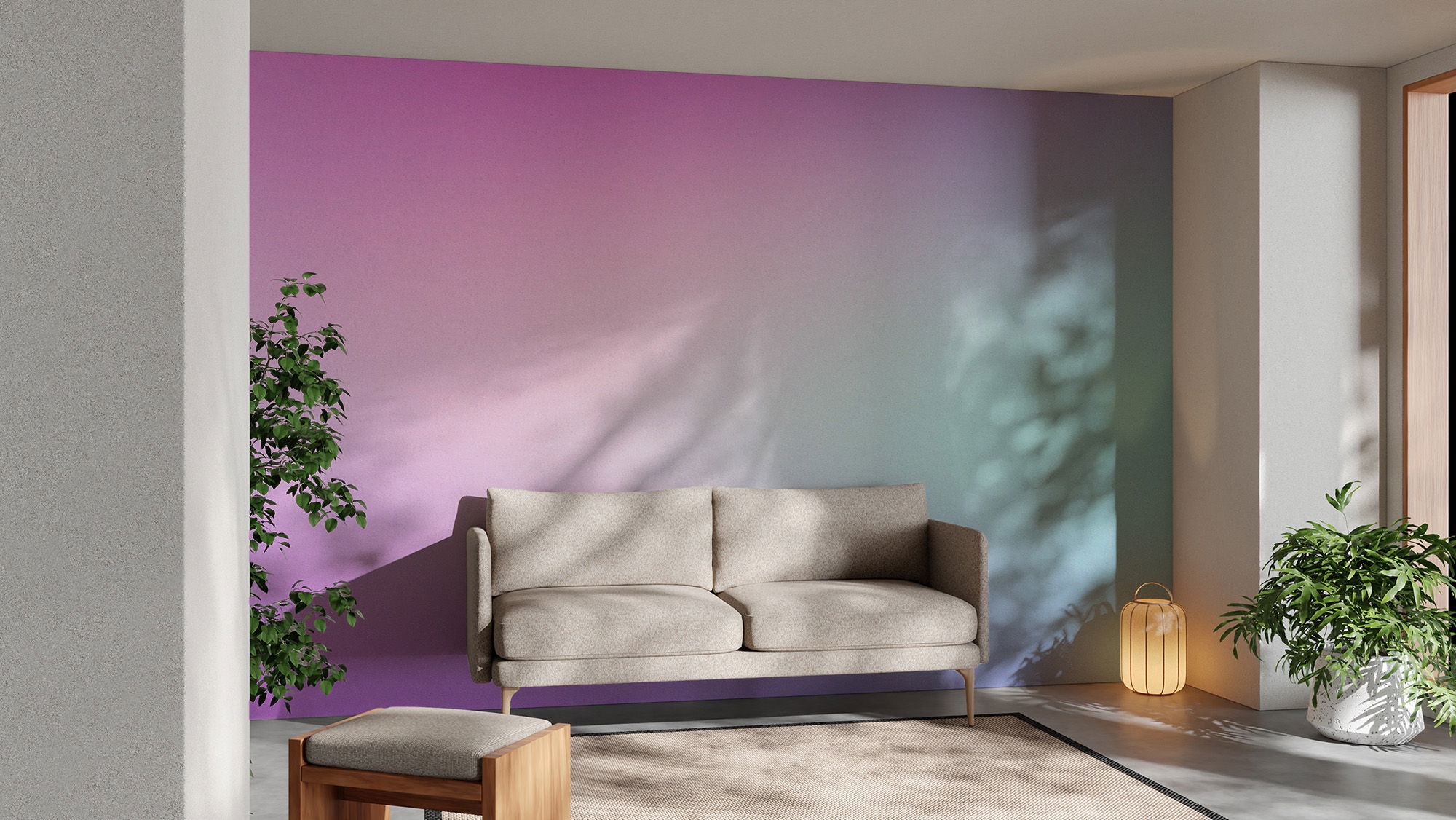 Cotton Candy Pastel Gradient Wall Mural