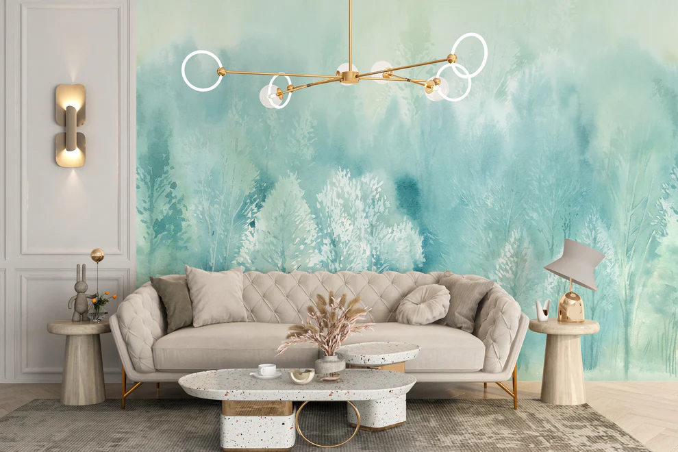 Watercolor Tree Wallpaper Murals