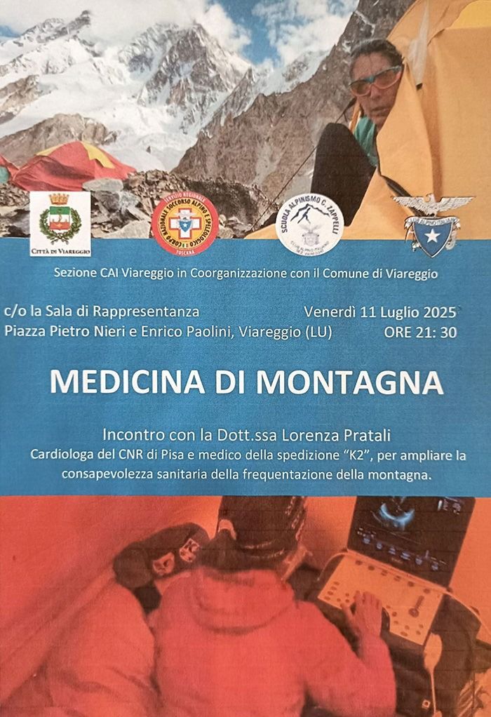 Venerdì 11 luglio 2025 ore 21:30 - MEDICINA DI MONTAGNA