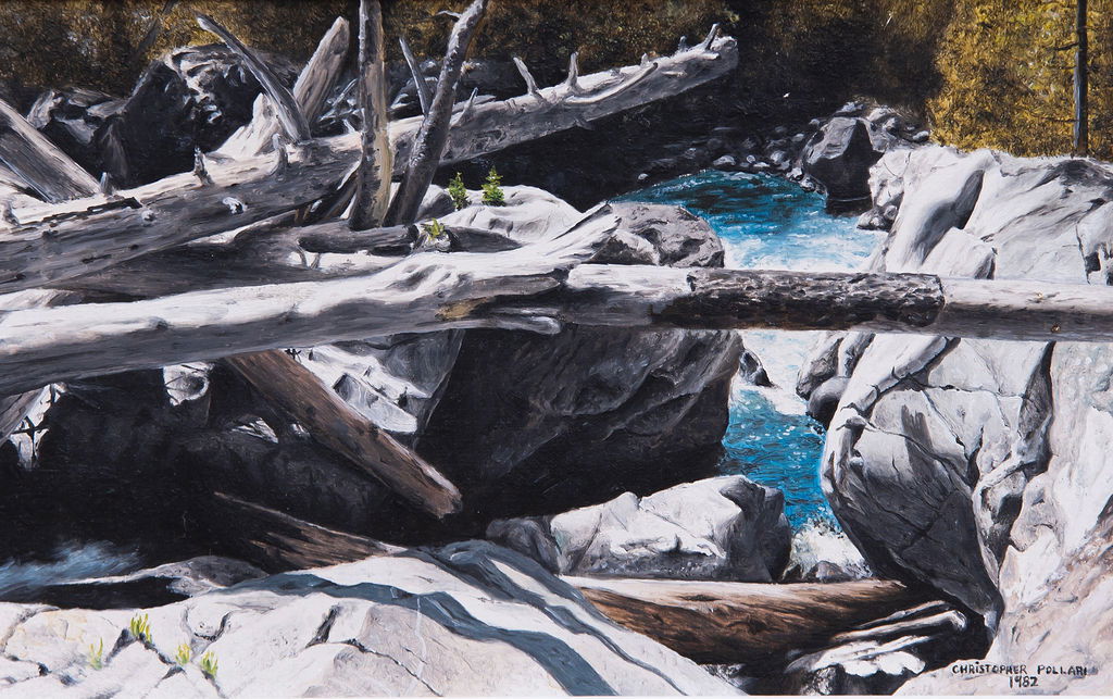 WHITMAN DAM……13X20 cm (5x8 in)……Oil on Canvas