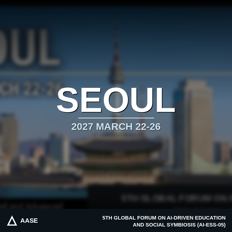 AI-ESS-05 | March 22–26, 2027 | Seoul, South Korea