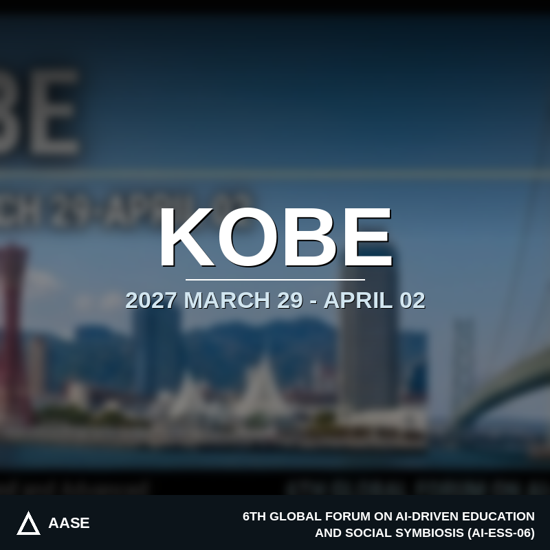 AI-ESS-06 | March 29–April 02, 2027 | Kobe, Japan