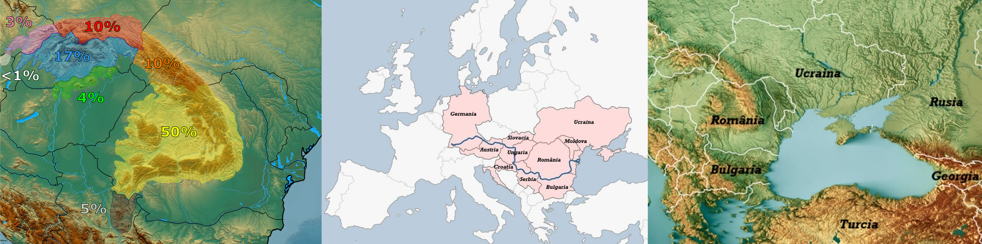 România - țară carpatică, dunăreană, pontică și central-europeană