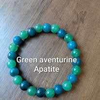 Green aventurine & apatite bracelet