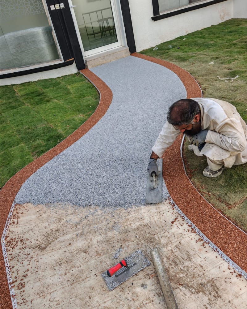 الخرسانة المختمة للأرضيات