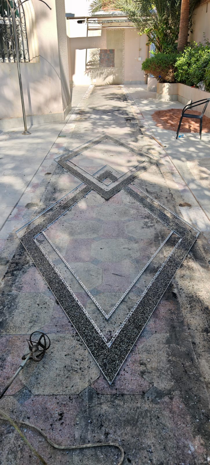 الخرسانة المختمة للأرضيات