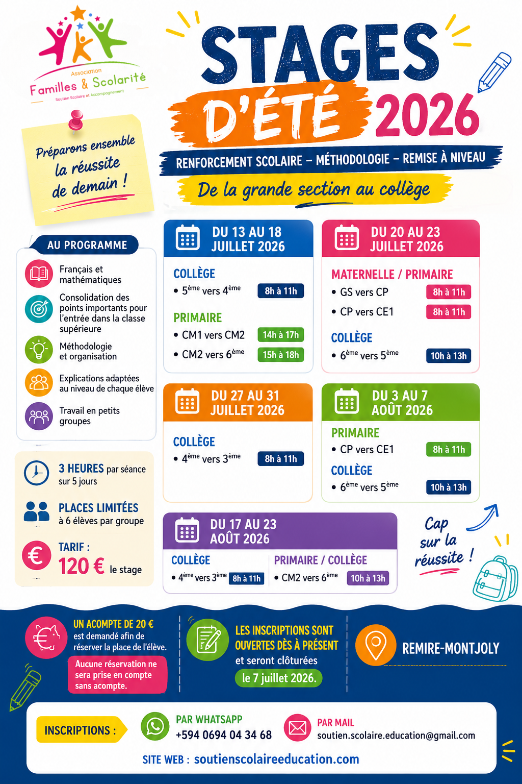 STAGES D'ÉTÉ 2026